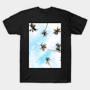 Landscape, Palms, Tropical print, Palm trees sunset T-Shirt